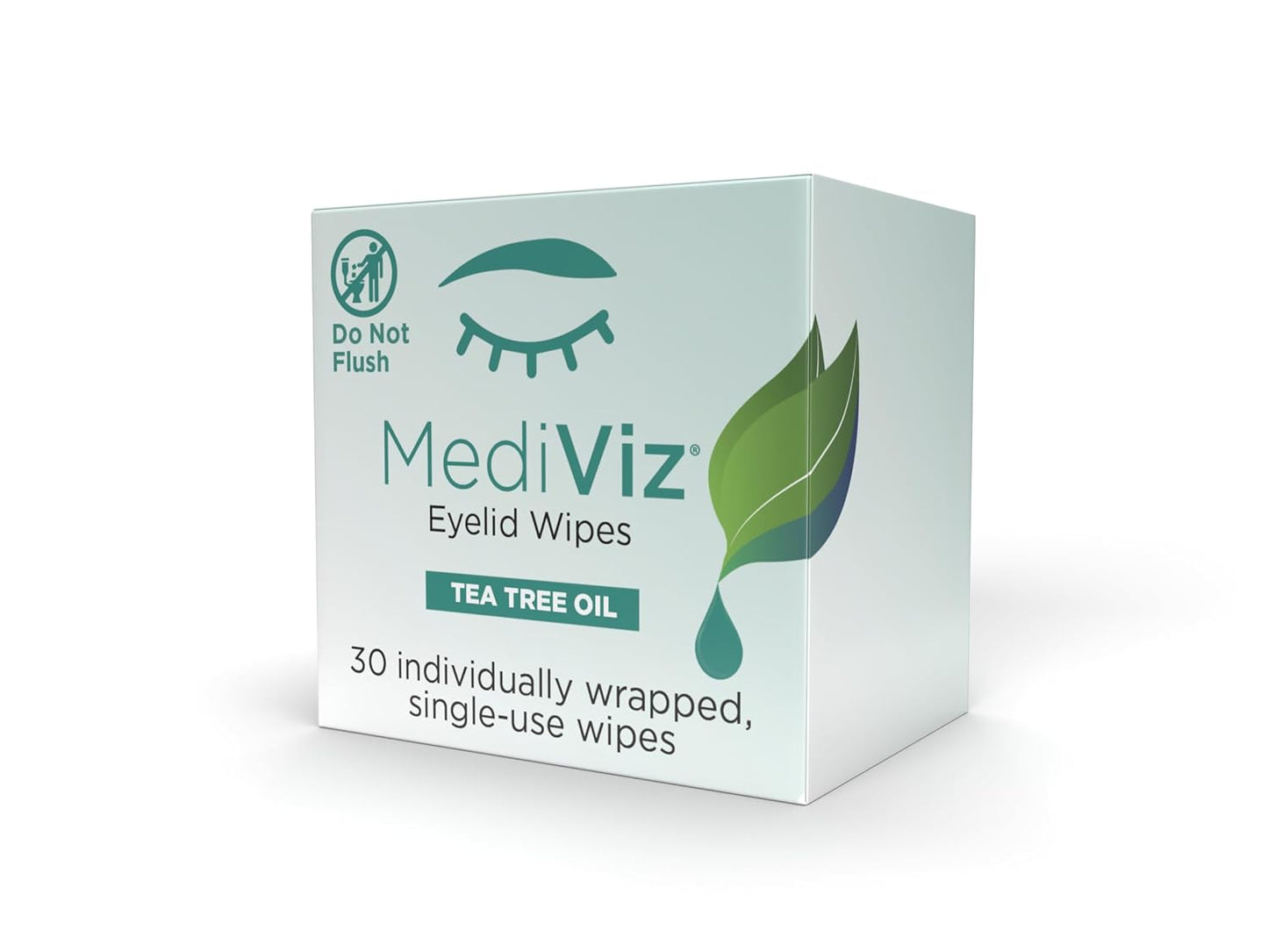 Tea Tree Eyelid Cleanser Wipes – 30 Single-Use Towelettes – Eyelash & Eyelid Wipes for Soothing Dry Eye Irritation, Demodex Removal & More​