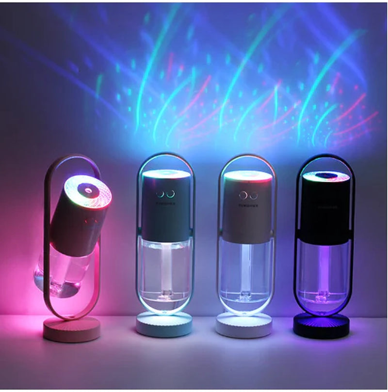 Magic Shadow USB Air Humidifier for Home with Projection Night Lights Ultrasonic Car Mist Maker Mini Office Air Purifier