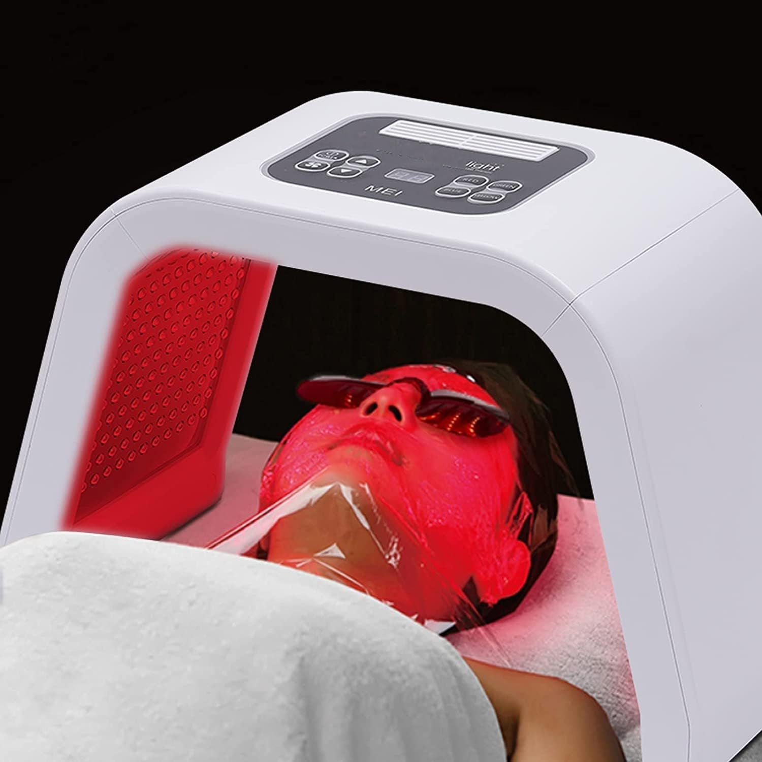 Infrared Light Therapy Led Facial Light Therapy Mask-Derma Plus, Photons Facial Skin Care Machine LED Beauty Mask Therapy Beauty Machine