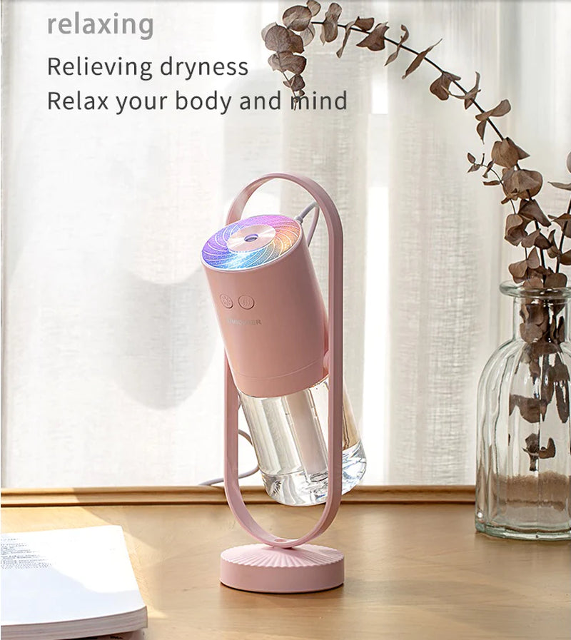 Magic Shadow USB Air Humidifier for Home with Projection Night Lights Ultrasonic Car Mist Maker Mini Office Air Purifier