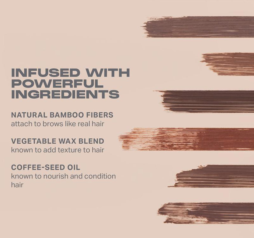 Morphe Brow Tease Fiber-Infused Volumizing Mousse, Eyebrow Tint