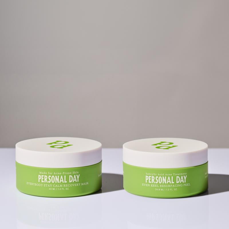 Go Glow Duo Acne-Safe Masks: Gentle Peel + Repairing Mask