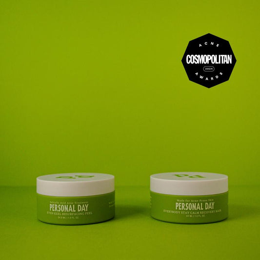 Go Glow Duo Acne-Safe Masks: Gentle Peel + Repairing Mask