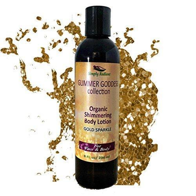 Level 2 Gold Shimmer Organic Body Lotion Nourish Glow Skin Soft Effect 8 Oz