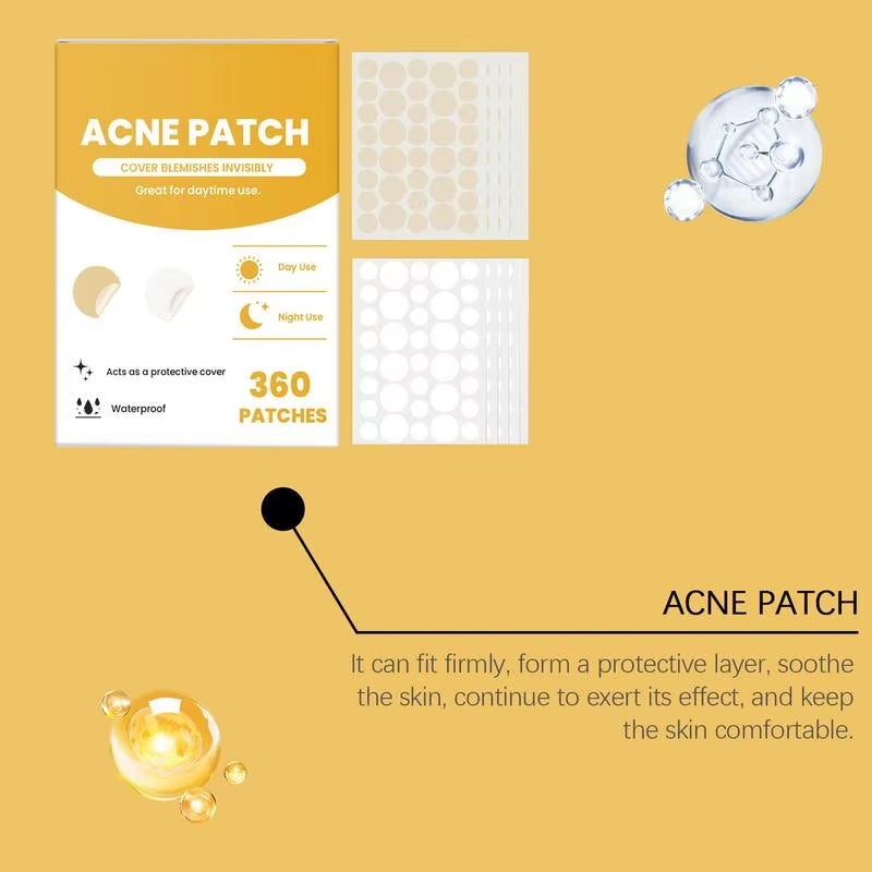 Blemish Patches 360X Pimple Absorbing Patch Invisible Acne Patches Zit Stickers for Blemish Pimple Patches for Covering Zits